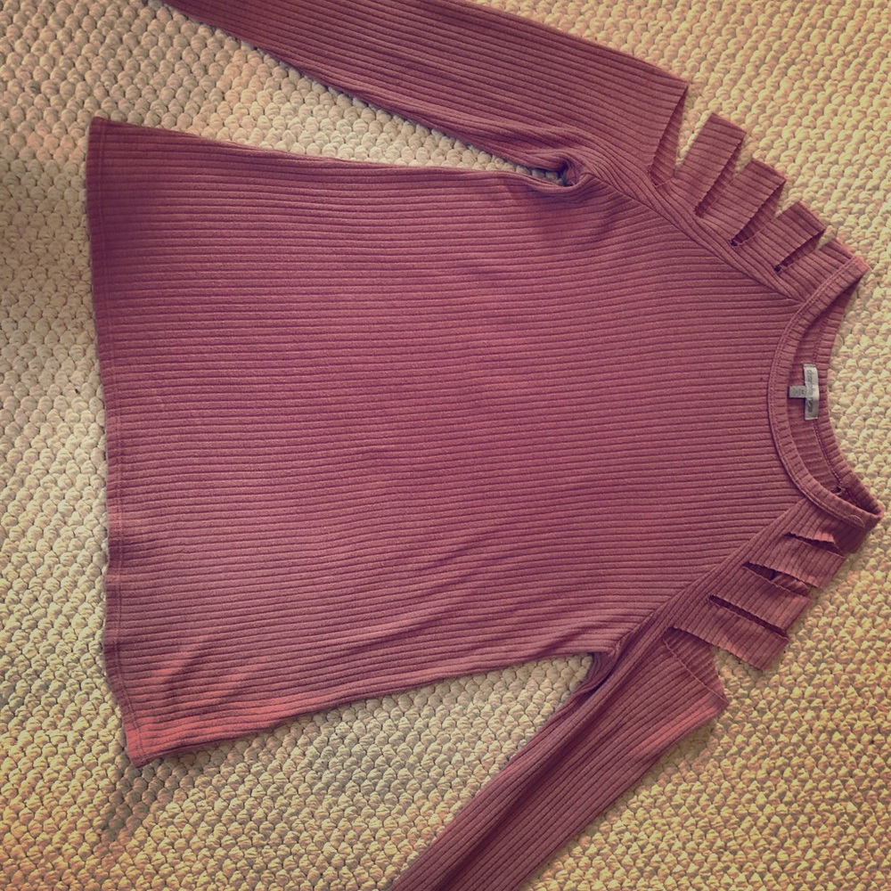 Rosy colored shirt